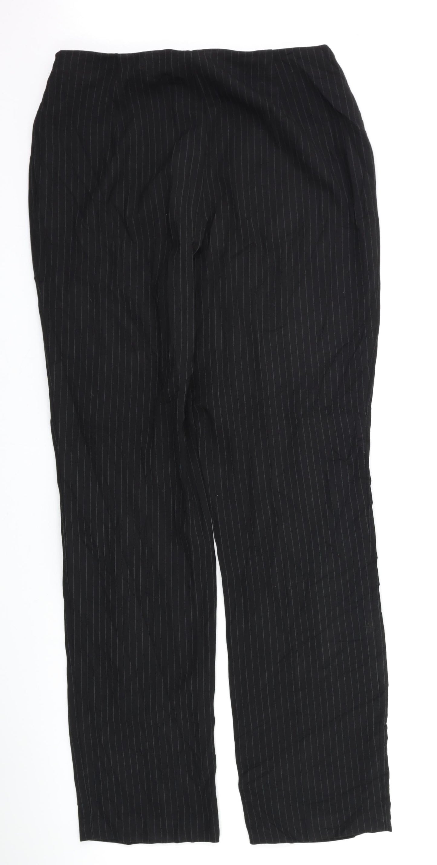 Womens UK Size 14 Marks and Spencer Regular Fit  Black Trousers