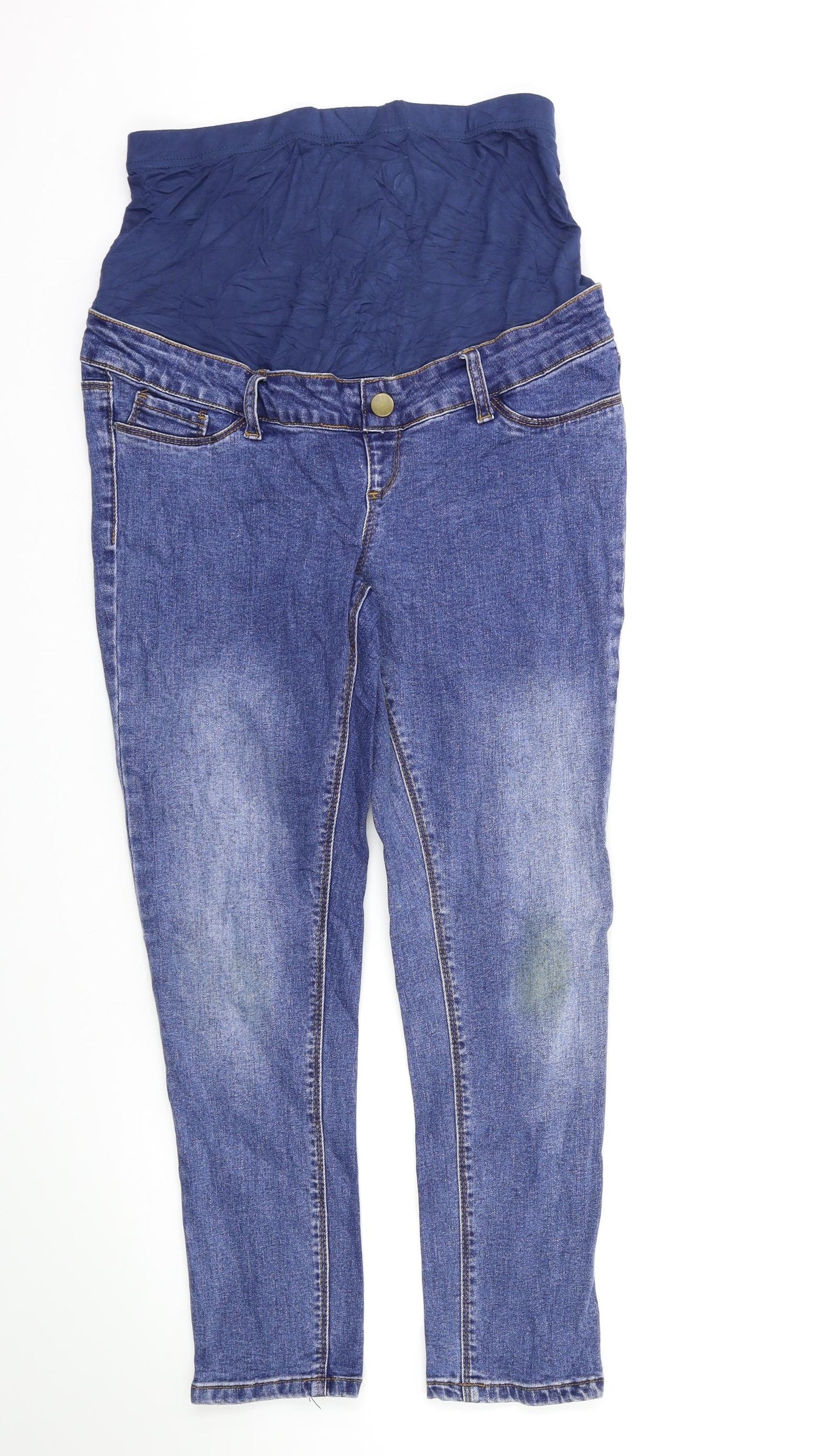 Dorothy Perkins Womens Blue  Denim Straight Jeans Size 8 L23.5 in