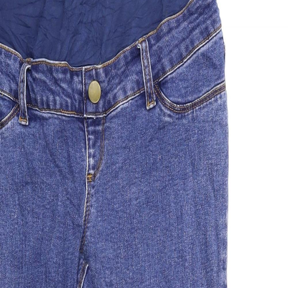 Dorothy Perkins Womens Blue  Denim Straight Jeans Size 8 L23.5 in