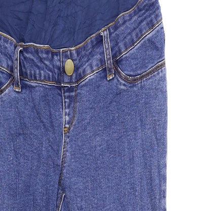 Dorothy Perkins Womens Blue  Denim Straight Jeans Size 8 L23.5 in