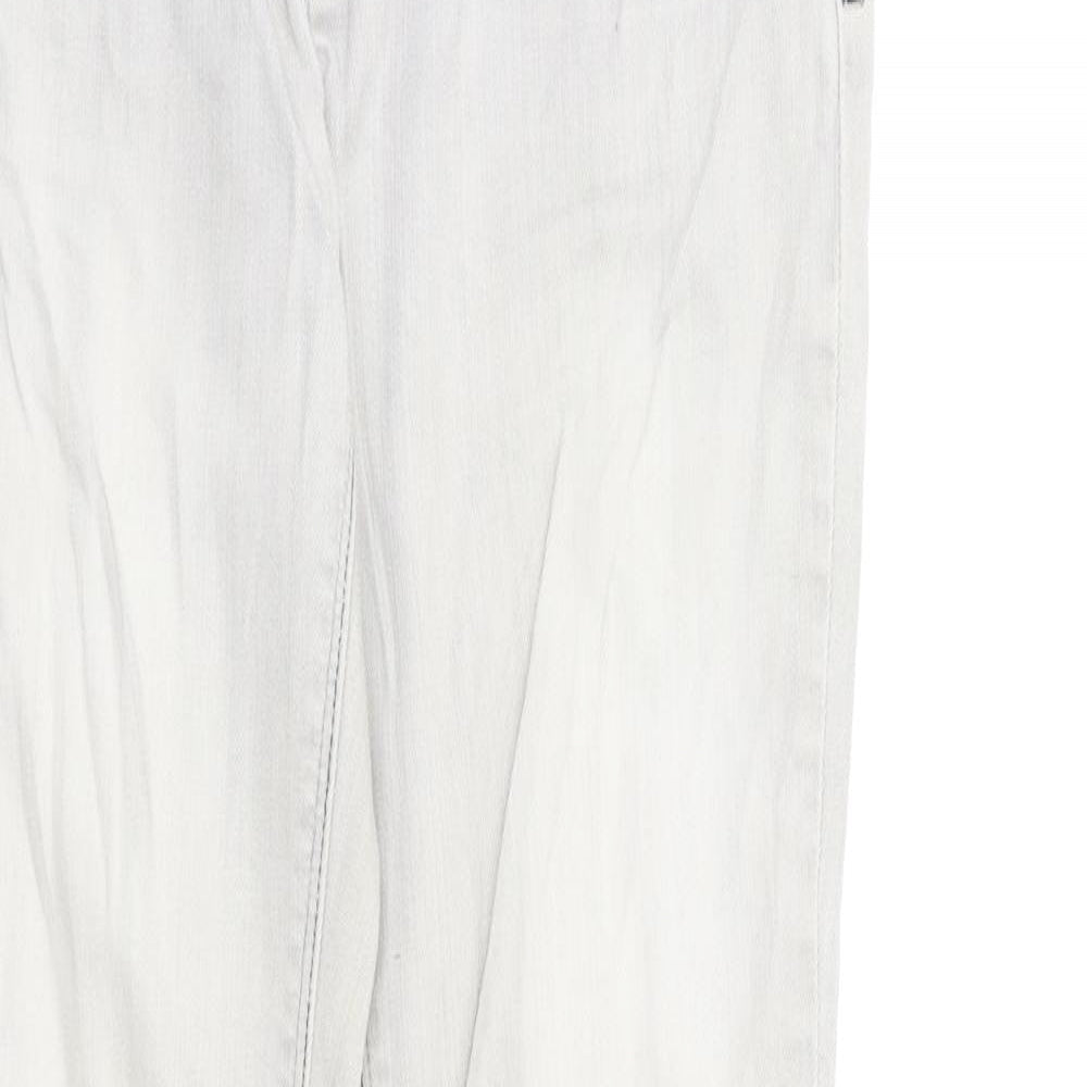 NEXT Womens Grey  Denim Straight Jeans Size 10 L30 in