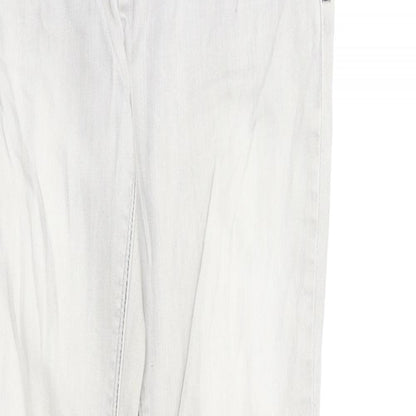 NEXT Womens Grey  Denim Straight Jeans Size 10 L30 in