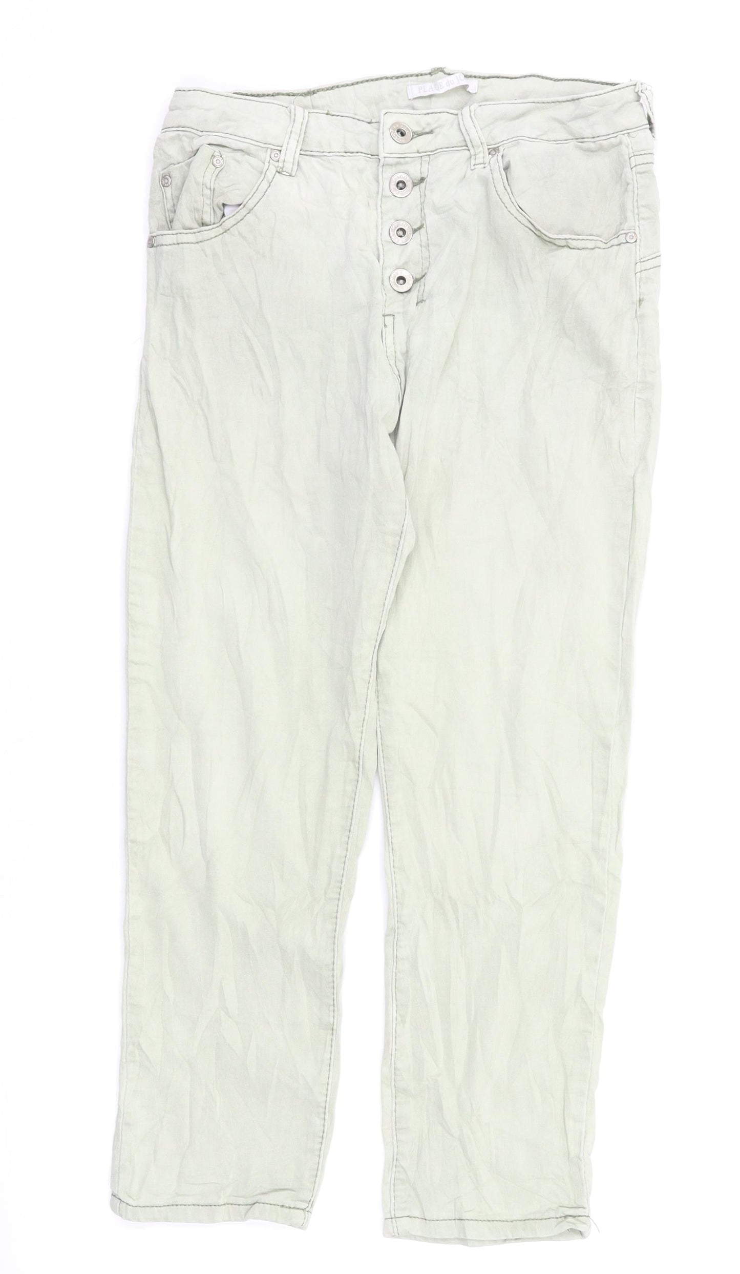 Place du jour denim Womens Green  Denim Skinny Jeans Size 8 L23 in