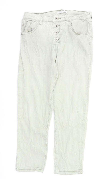 Place du jour denim Womens Green  Denim Skinny Jeans Size 8 L23 in