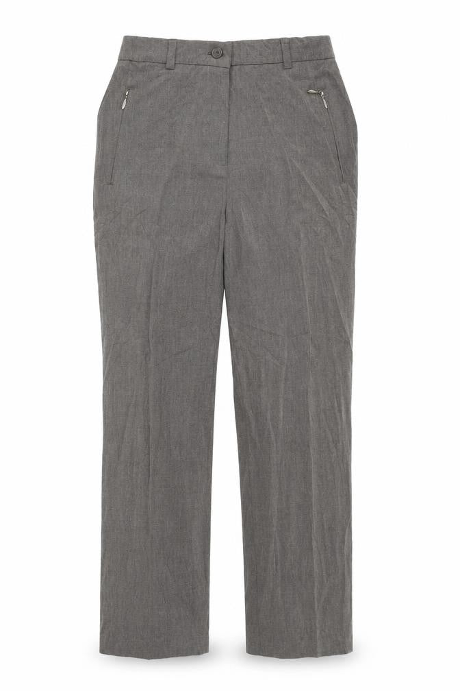 Womens UK Size 10 Marks and Spencer Regular Fit  Grey Trousers