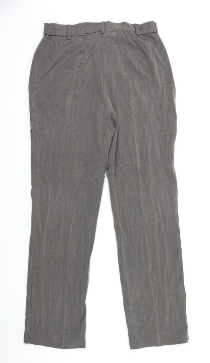 Womens UK Size 10 Marks and Spencer Regular Fit  Grey Trousers