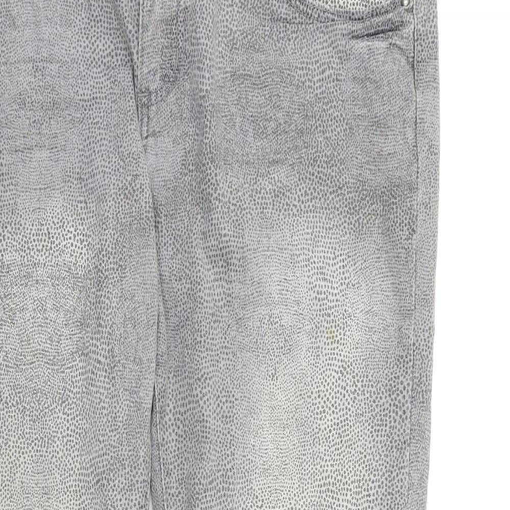 Womens UK Size 35 in OKAY Regular Fit Straight Grey Jeans