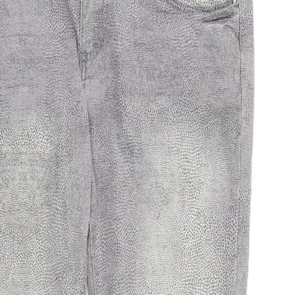 Womens UK Size 35 in OKAY Regular Fit Straight Grey Jeans