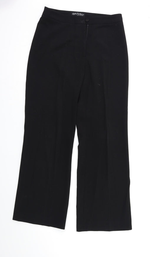Womens UK Size 10 Joella Di Marco Regular Fit  Black Trousers