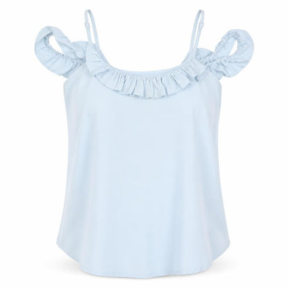 Womens UK Size 10 Innocence Blue Basic Tank