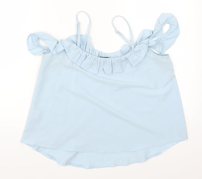 Womens UK Size 10 Innocence Blue Basic Tank