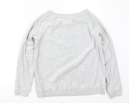 Matalan Womens Grey Solid  Top Pyjama Top Size S  - Sometimes I Just Want to Hibernate