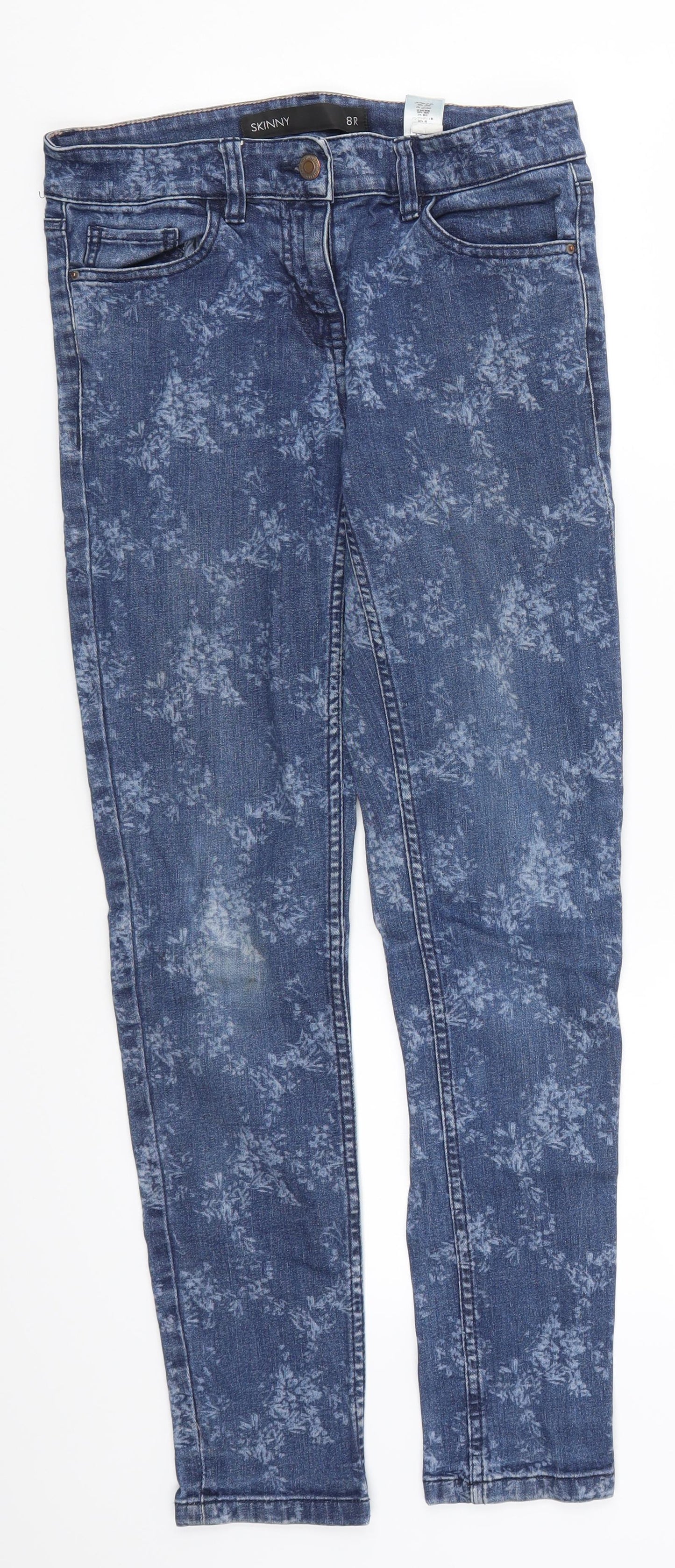 NEXT Womens Blue  Denim Skinny Jeans Size 8 L27 in