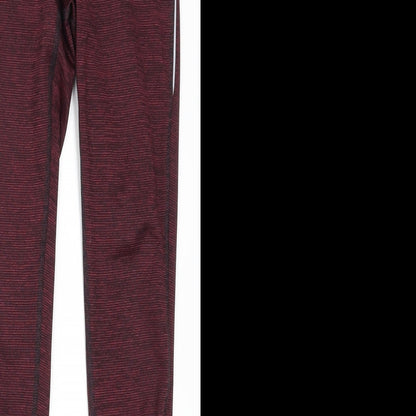 Bext Womens Red   Track Pants Leggings Size 8 L27 in - Burgundy