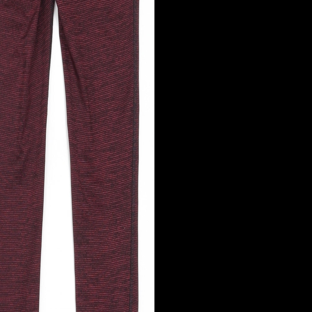 Bext Womens Red   Track Pants Leggings Size 8 L27 in - Burgundy