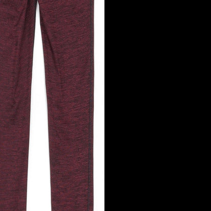 Bext Womens Red   Track Pants Leggings Size 8 L27 in - Burgundy