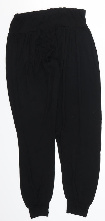 Womens UK Size M Preworn Regular Fit  Black Trousers