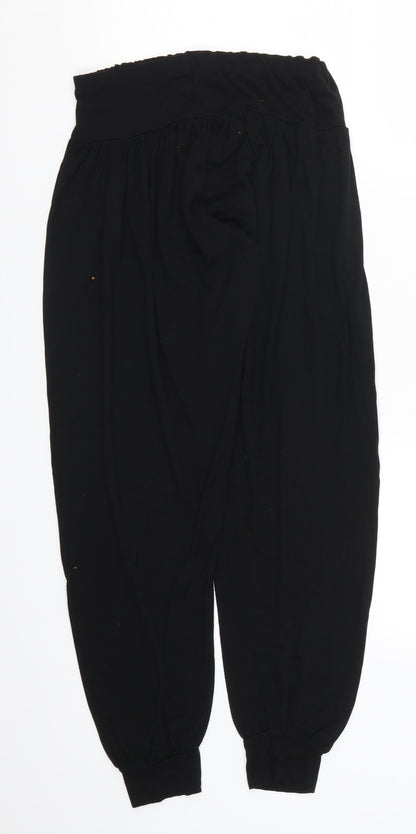 Womens UK Size M Preworn Regular Fit  Black Trousers