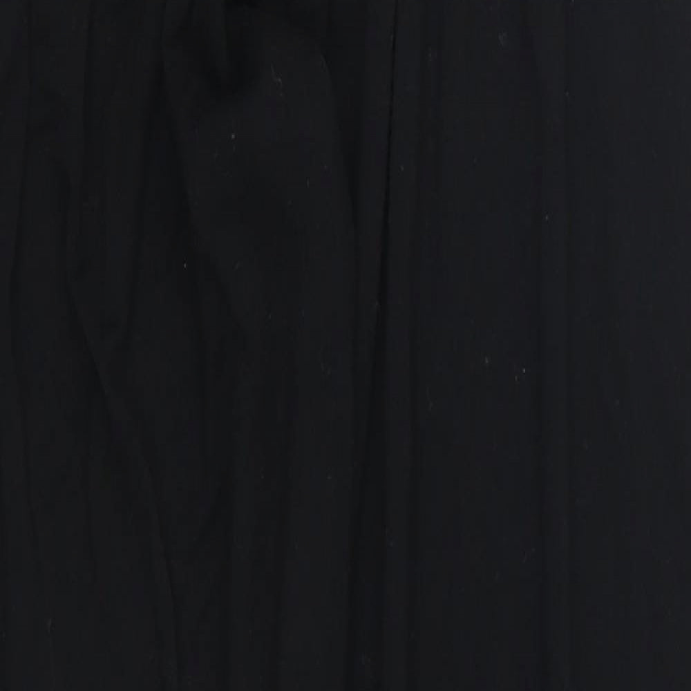 Womens UK Size M Preworn Regular Fit  Black Trousers