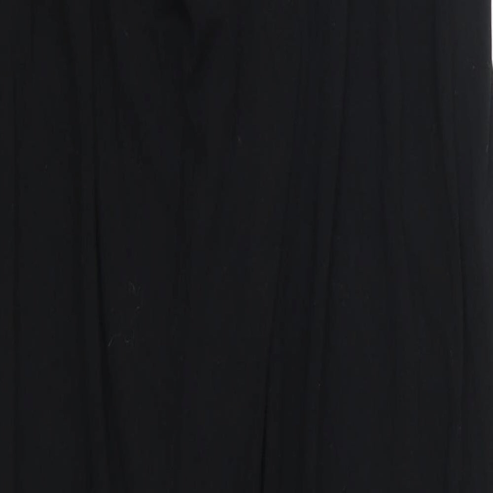 Womens UK Size M Preworn Regular Fit  Black Trousers
