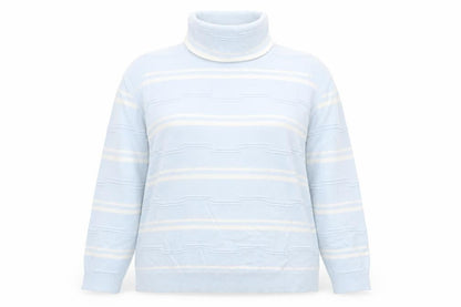 Eureca Womens Blue Striped  Pullover Jumper Size 18