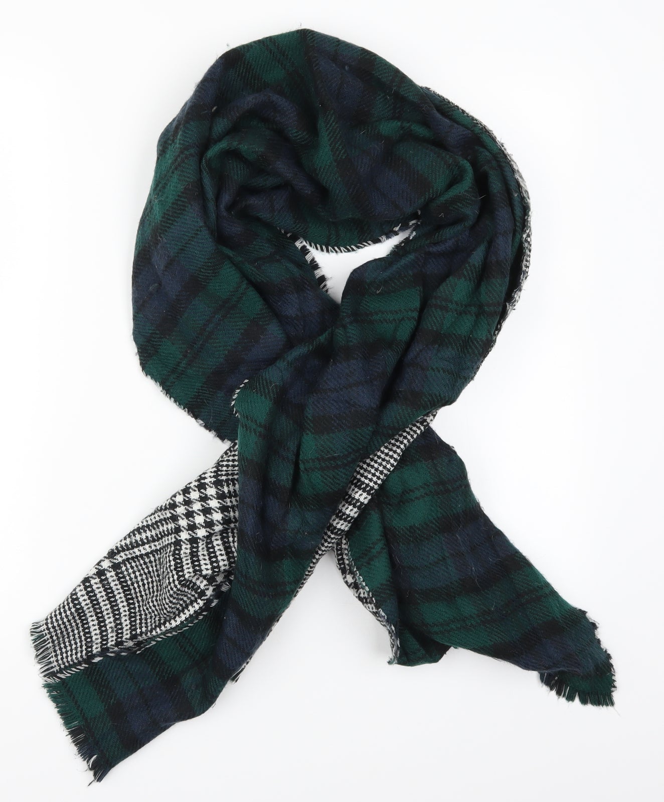 Preworn Mens Green Camouflage  Rectangle Scarf Scarf One Size