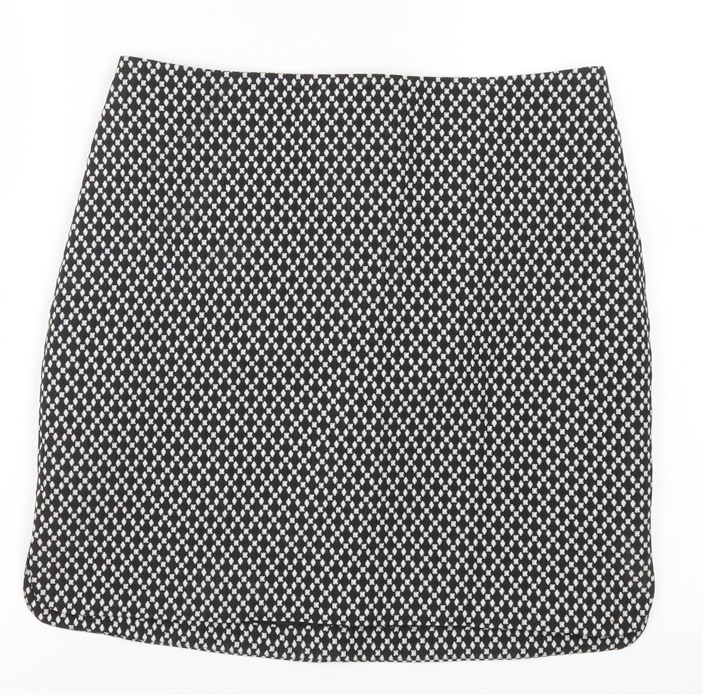 ORSAY Womens Black Geometric  Mini Skirt Size 30 in