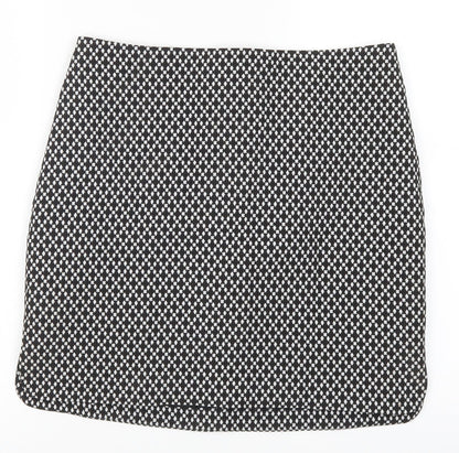 ORSAY Womens Black Geometric  Mini Skirt Size 30 in