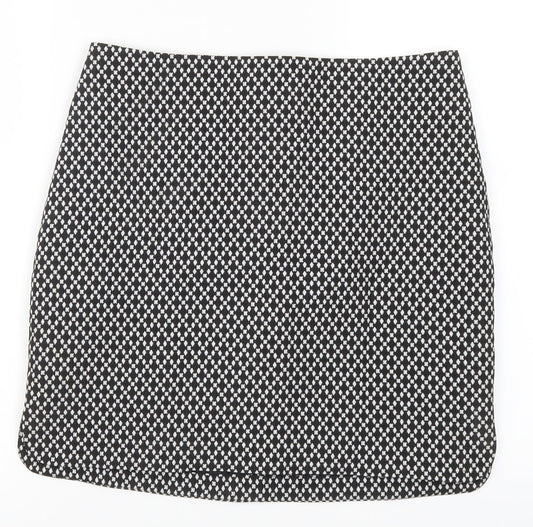 ORSAY Womens Black Geometric  Mini Skirt Size 30 in