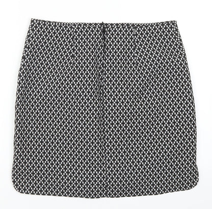 ORSAY Womens Black Geometric  Mini Skirt Size 30 in