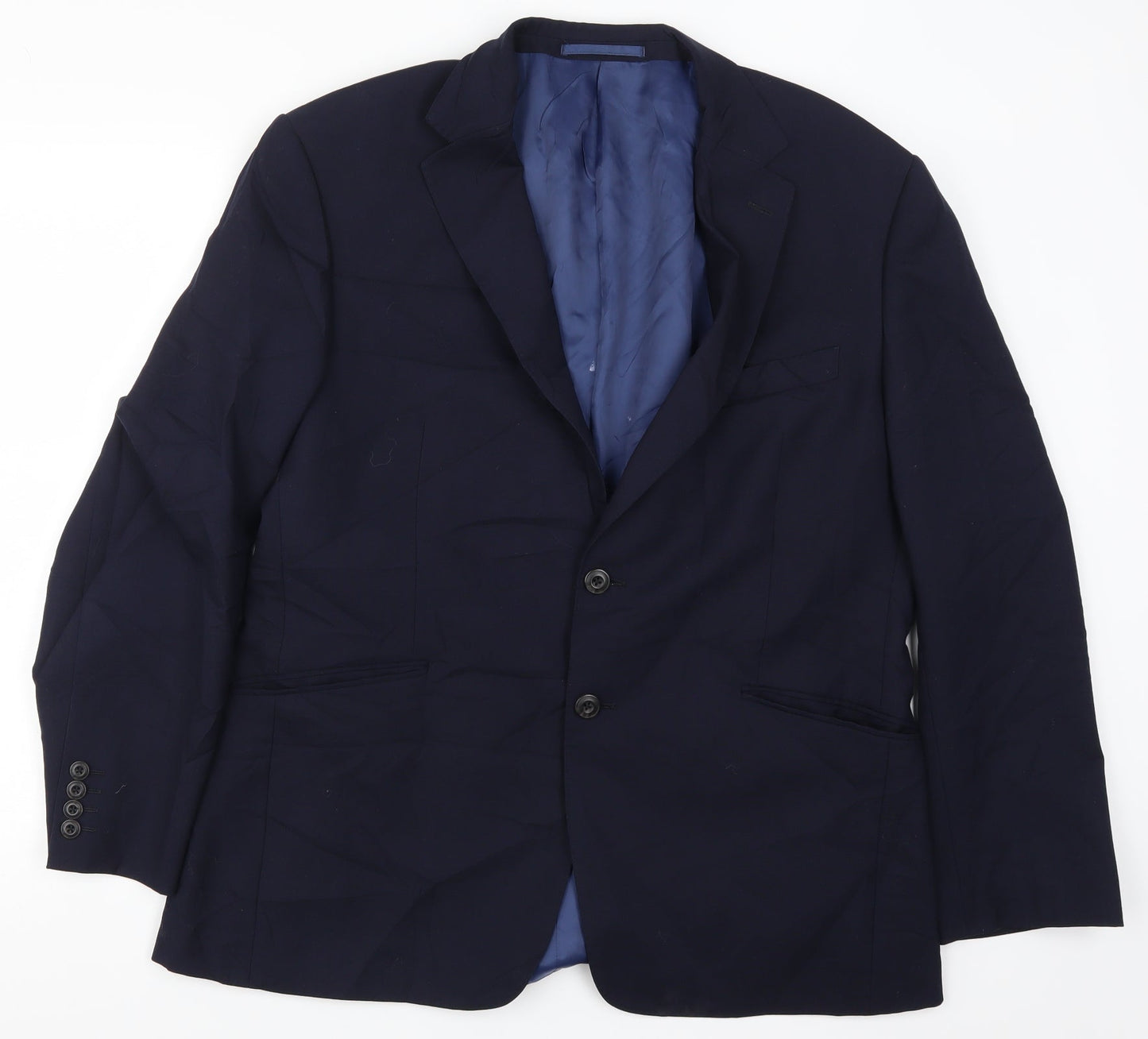 Mens UK Size 42 Marks and Spencer Regular Blue Suit Jacket