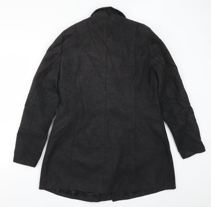 Manguun Womens Grey   Overcoat Coatigan Size 16
