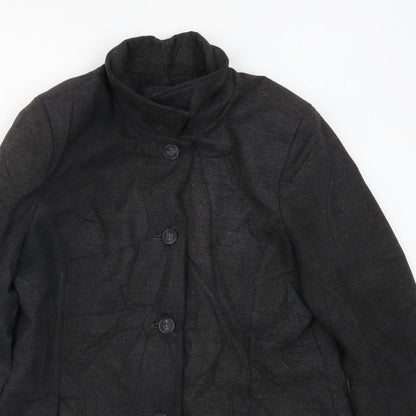 Manguun Womens Grey   Overcoat Coatigan Size 16