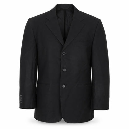 Septwolves Mens Black   Jacket Suit Jacket Size 38