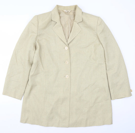 Womens UK Size 18 ELVI Regular Beige Suit Jacket