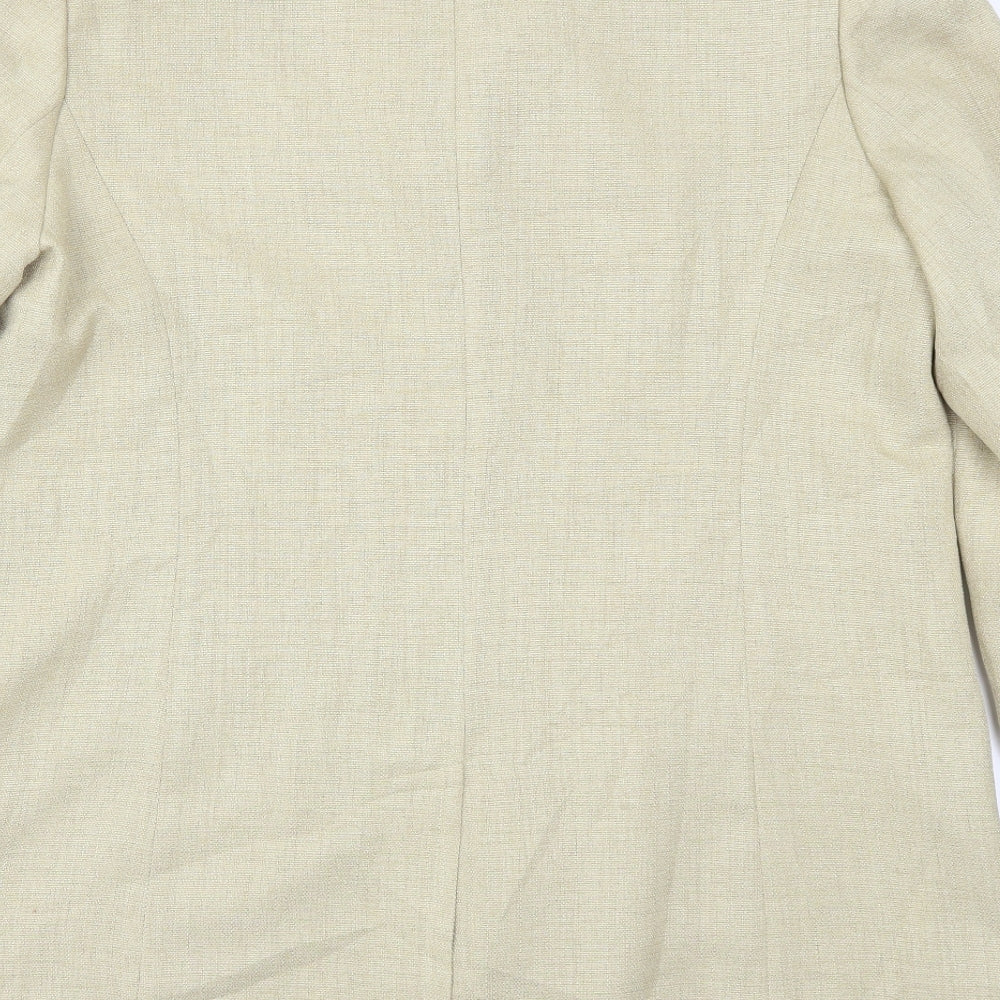 Womens UK Size 18 ELVI Regular Beige Suit Jacket