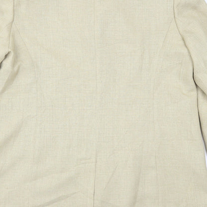 Womens UK Size 18 ELVI Regular Beige Suit Jacket