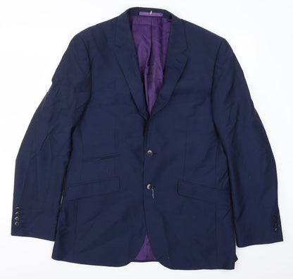 Mens UK Size 44 Marks and Spencer Regular Blue Suit Jacket