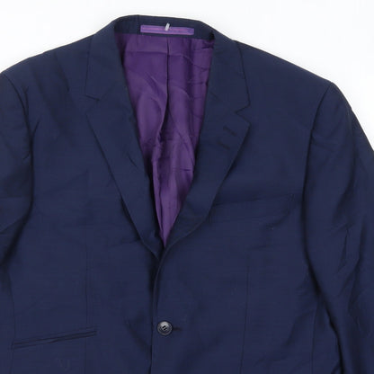 Mens UK Size 44 Marks and Spencer Regular Blue Suit Jacket