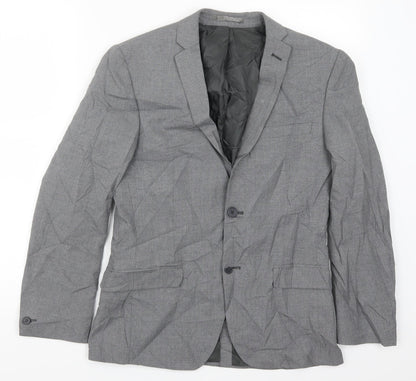 Mens UK Size 36 Preworn Regular Grey Suit Jacket