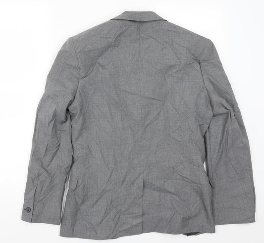 Mens UK Size 36 Preworn Regular Grey Suit Jacket