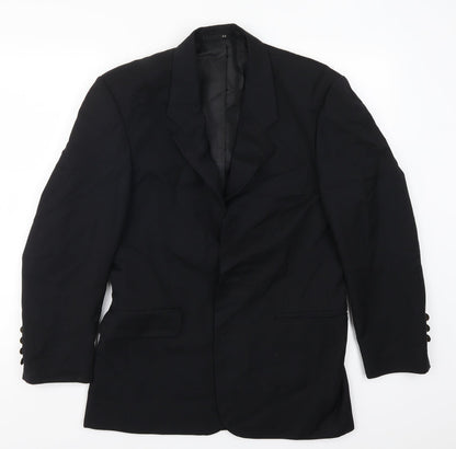 Becker Mens Black   Jacket Suit Jacket Size 38