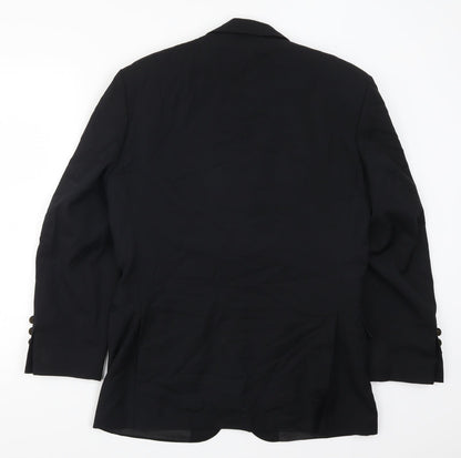 Becker Mens Black   Jacket Suit Jacket Size 38