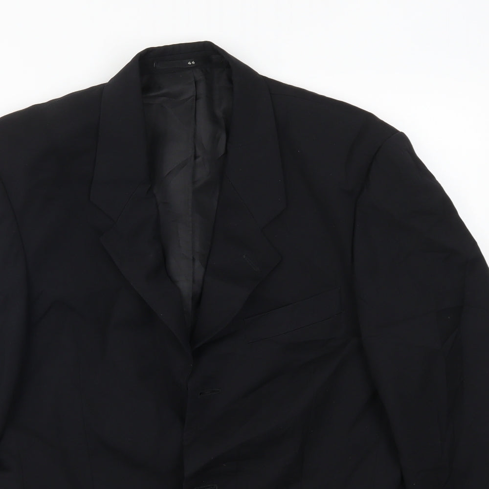 Becker Mens Black   Jacket Suit Jacket Size 38