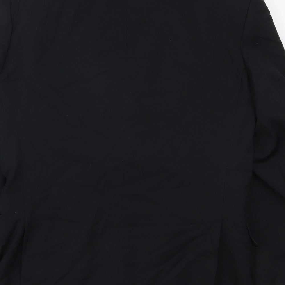 Becker Mens Black   Jacket Suit Jacket Size 38