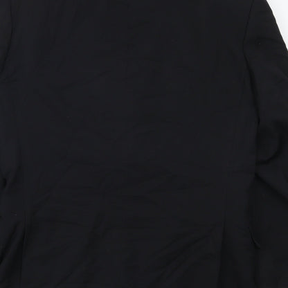 Becker Mens Black   Jacket Suit Jacket Size 38