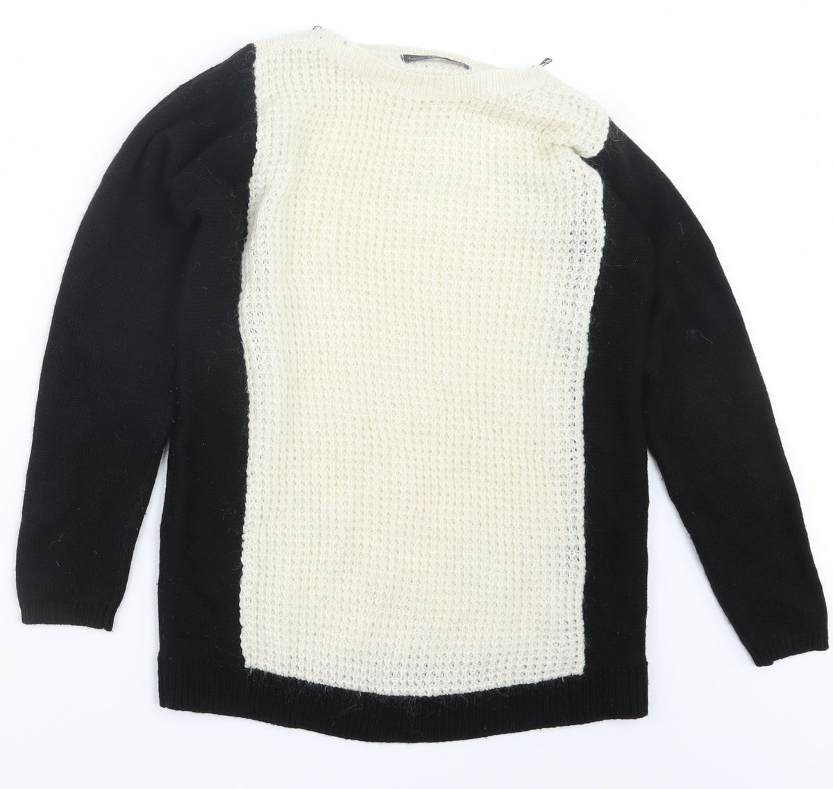 Marks & Spencer Womens Black  Knit Pullover Jumper Size 8