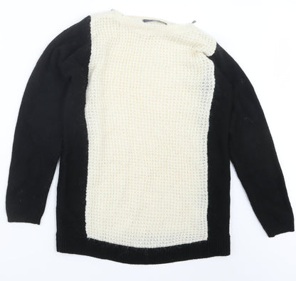Marks & Spencer Womens Black  Knit Pullover Jumper Size 8
