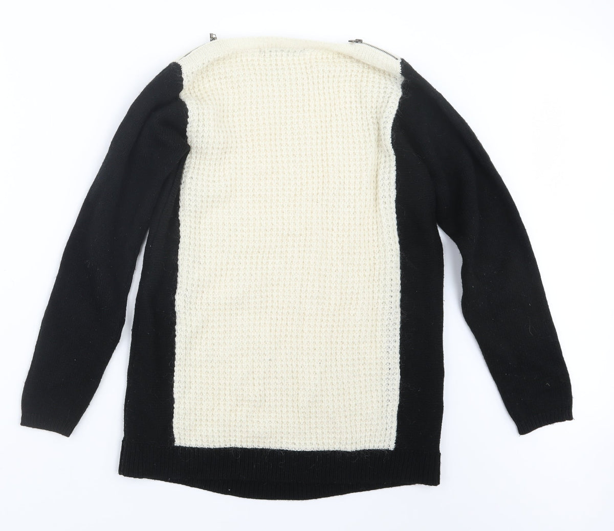 Marks & Spencer Womens Black  Knit Pullover Jumper Size 8