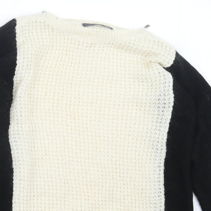 Marks & Spencer Womens Black  Knit Pullover Jumper Size 8